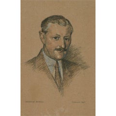 Hilda Trefusis (1891-1980) - 1925 Pastel, Major-General Sir Reginald Barnes