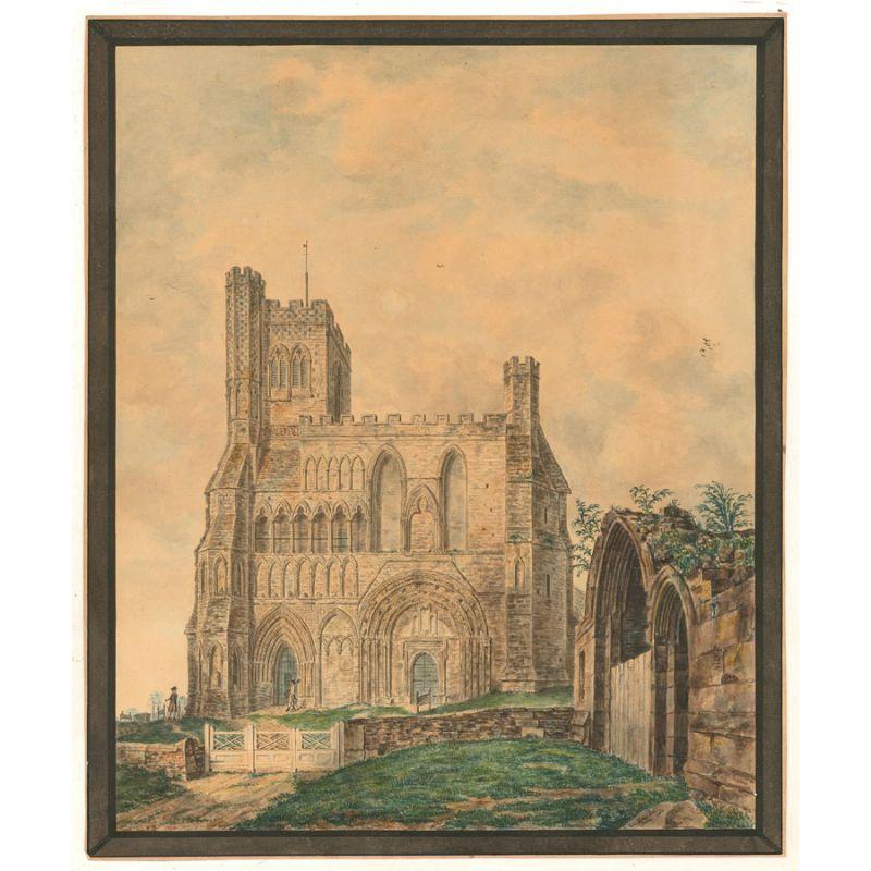 John Carter FSA (1748-1817) - Fine 1780 Watercolour, Dunstable Priory 1