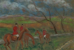Paul Lucien Maze (1887-1979) - Mid 20th Century Pastel, Hunting Scene