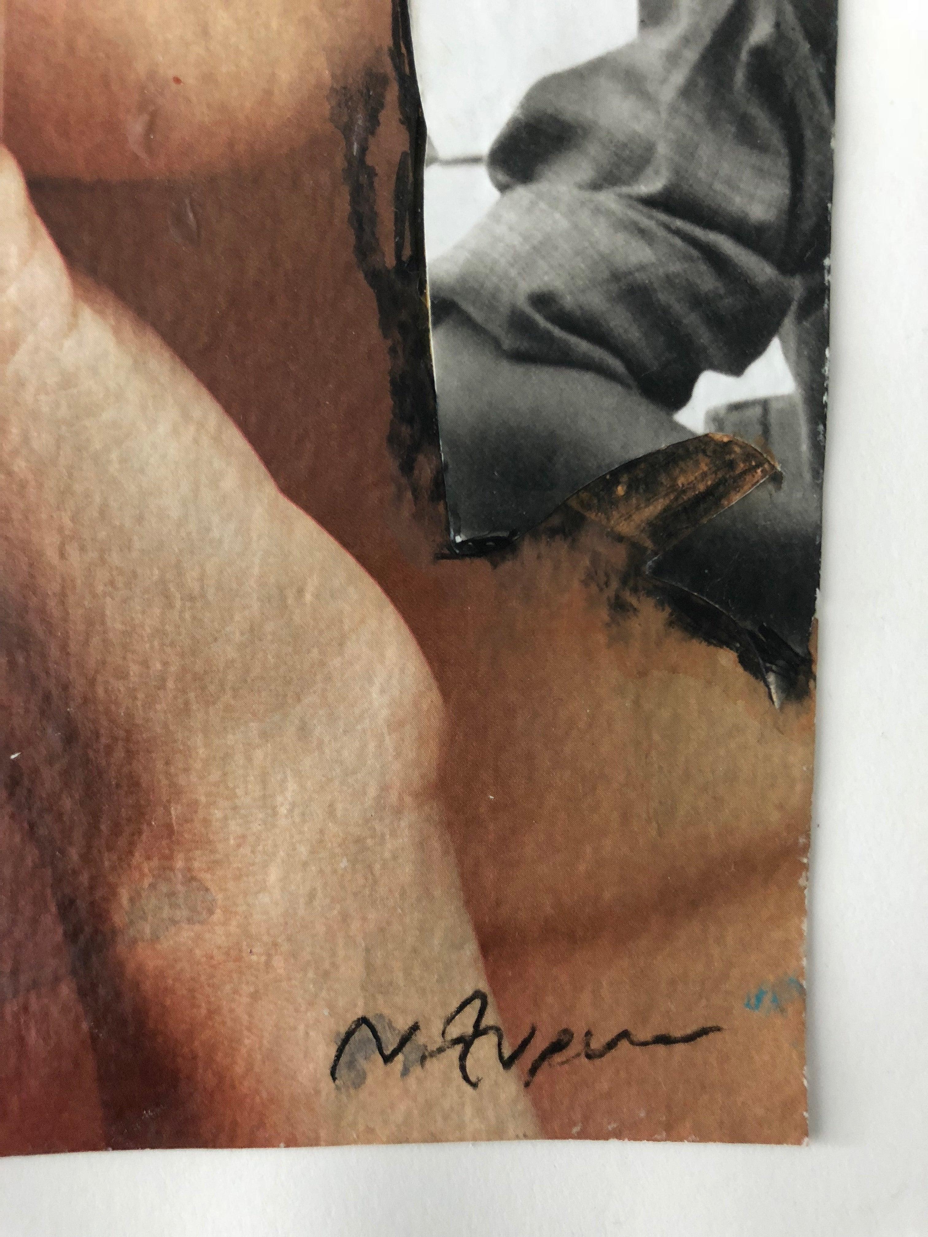 Cocteau Rings, #2271 by Natasha Zupan
Collage on Paper
Measures: 12.2 in. H x 9.1 in. W
One of a kind
Signed lower right on recto by the artist
2018

Natasha Zupan's body of work, 'Homage to Horst P. Horst', explores the manipulation of surface