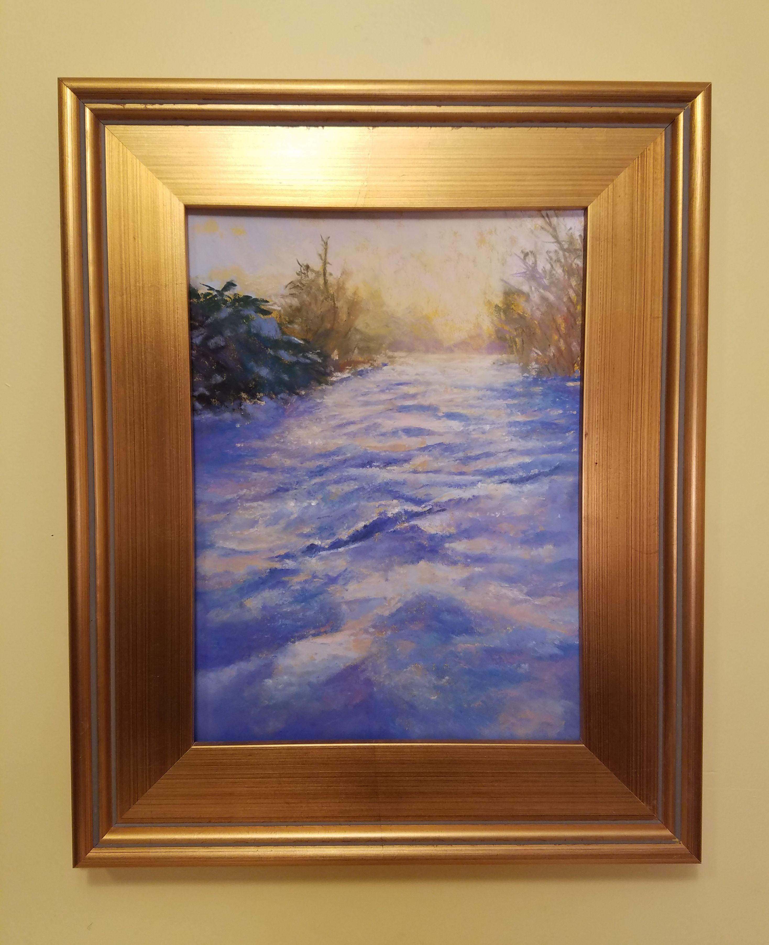 Good Morning Starshine, Zeichnung, Pastellfarben auf pastellfarbenem Sandpapier (Impressionismus), Art, von Bob Palmerton