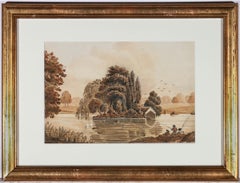Antique John Varley (1778–1842) - Early 19th Century Watercolour, The Inland Island