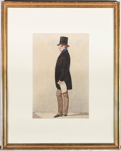 Antique Richard Dighton (1795-1880) - Mid 19th Century Watercolour, Tattersall Receipt