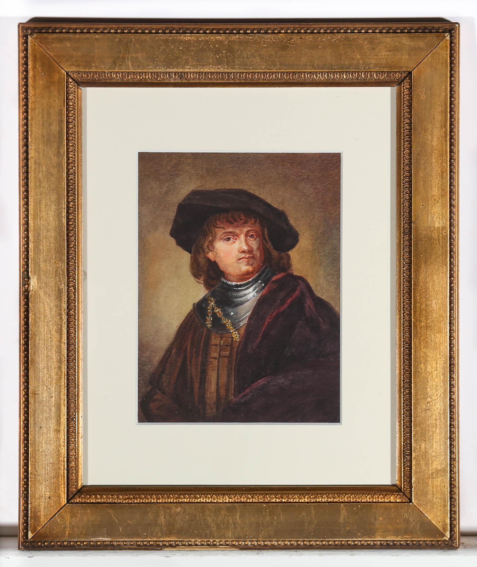 rembrandt self portrait as a young man