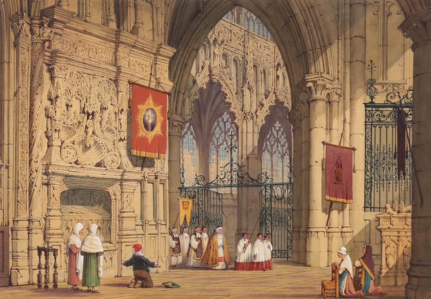 Late 19th Century Watercolour - The Minister's Entrance - Art by Unknown