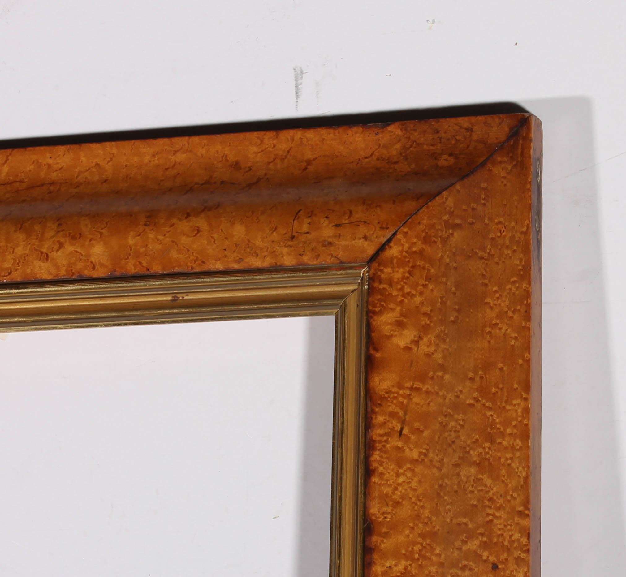 Late 19th Century Bird's Eye Maple Frame 1