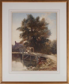 Attrib Edward Duncan, R.W.S. (1803-1882) - 1834 Watercolour, Early Morning