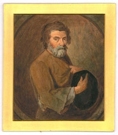 Flemish School Early 19th Century Watercolour - A Humble Man