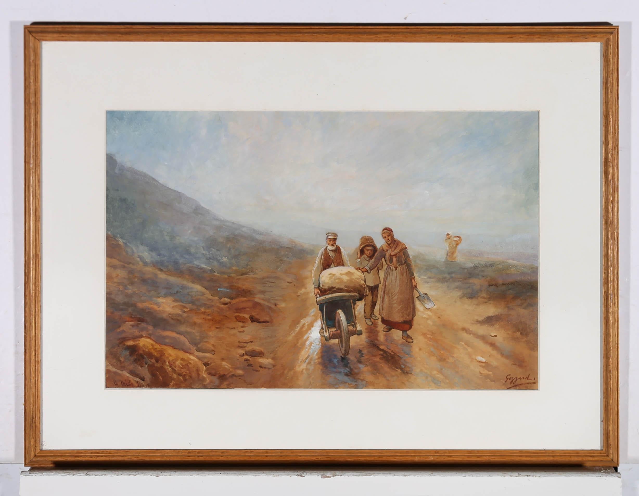 James W. Gozzard (1862-1926) - Signed Late 19th Century Watercolour, A Misty Day For Sale 2