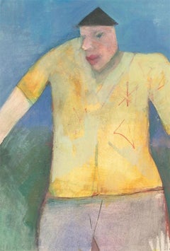 La gouache contemporaine signée - L'homme