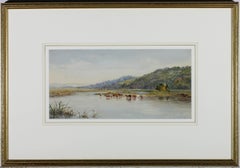 Elizabeth Surtees – Gerahmtes Aquarell des späten 19. Jahrhunderts, The Upper Ilminster
