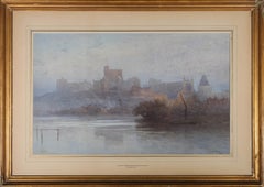 Howard Gull Stormont (1844-1923) - 1899 Watercolour, Evening At Windsor Castle