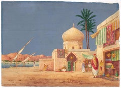 James Greig (1861-1941) - Signed Early 20th Century Watercolour, Eastern Bazaar