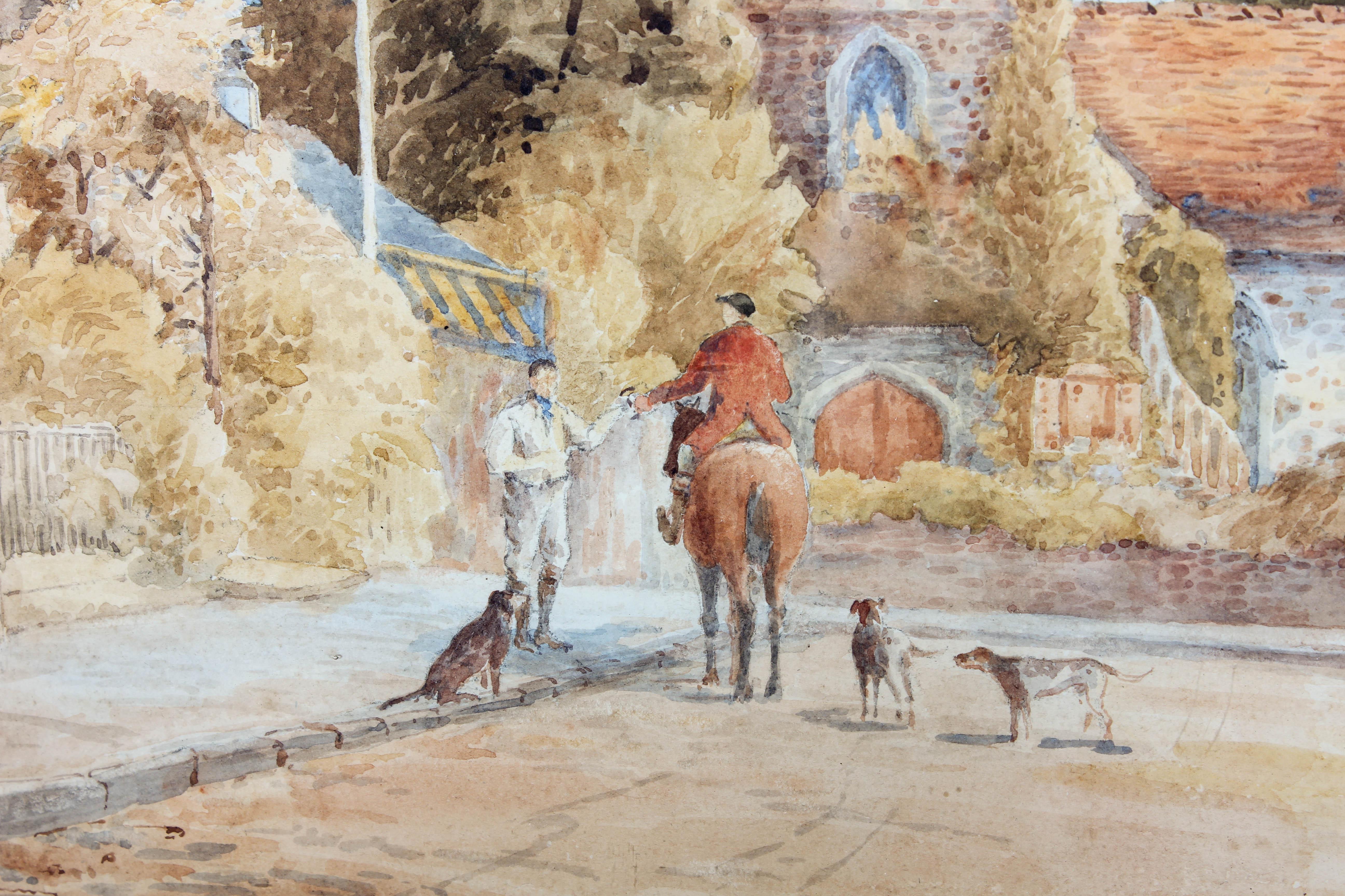 W. F Weston - Framed Early 20th Century Watercolour, Shepperton Village For Sale 2