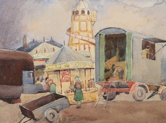Sydney W. Starling (1889-1984) - 1935 Watercolour, Pinner Fair