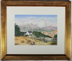 Peter Knight - Framed Contemporary Watercolour, Cottage in The Hills