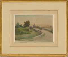 Antique Thomas Nicholson Tyndale (1860-1930) - Watercolour, Country Road