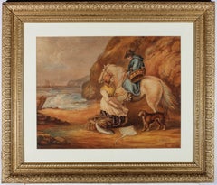 Nach George Morland - 1847 Aquarell, Fisch verkauft