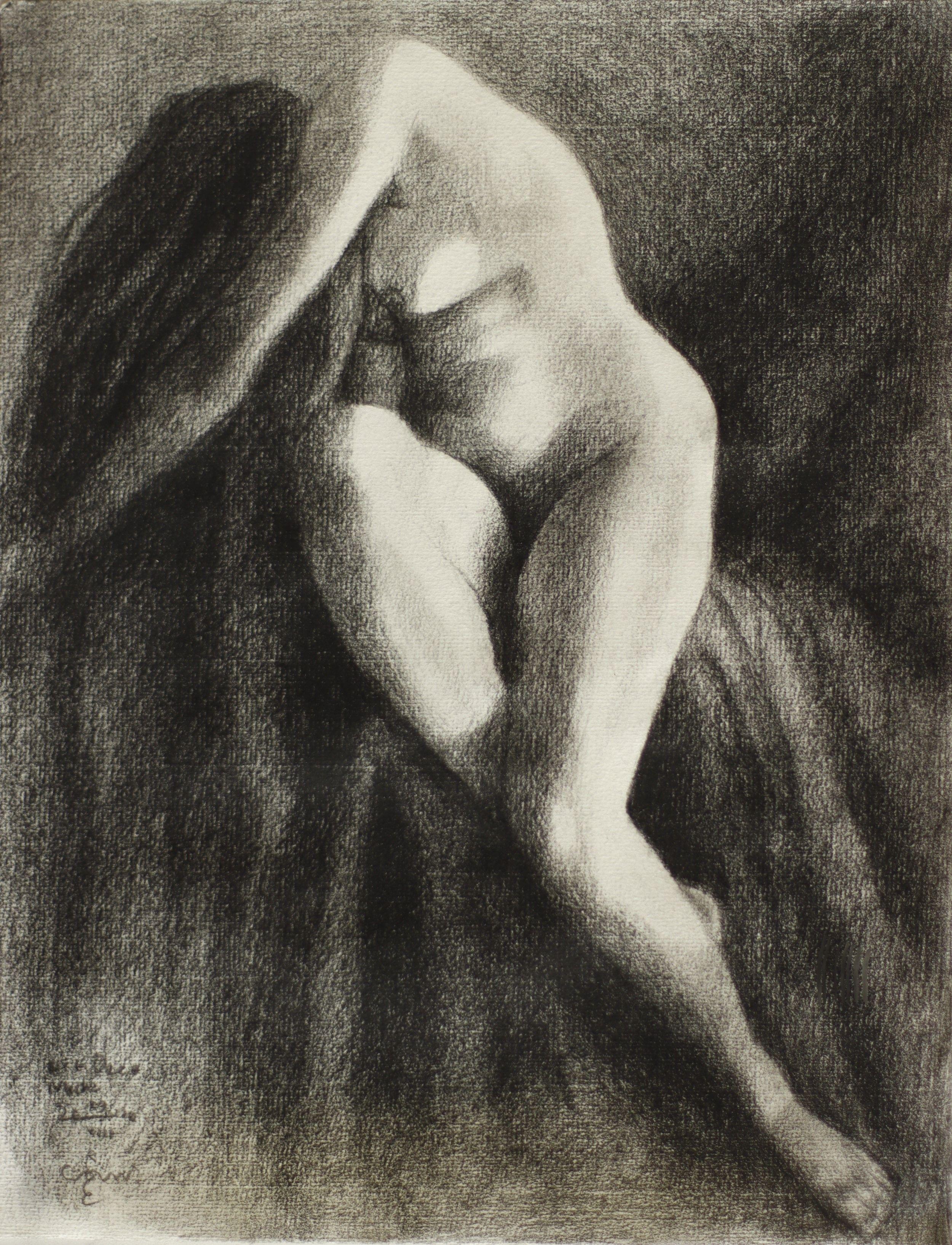 Rather Curvy    Graphite Pencil drawing â€˜Art Deco Nude  29-08-22â€™ is the next one in line after â€˜Sienna â€“ 25-08-22â€™. The model for that one was great but also a bit slender. The bended knee almost seemed a bit off, even though I already