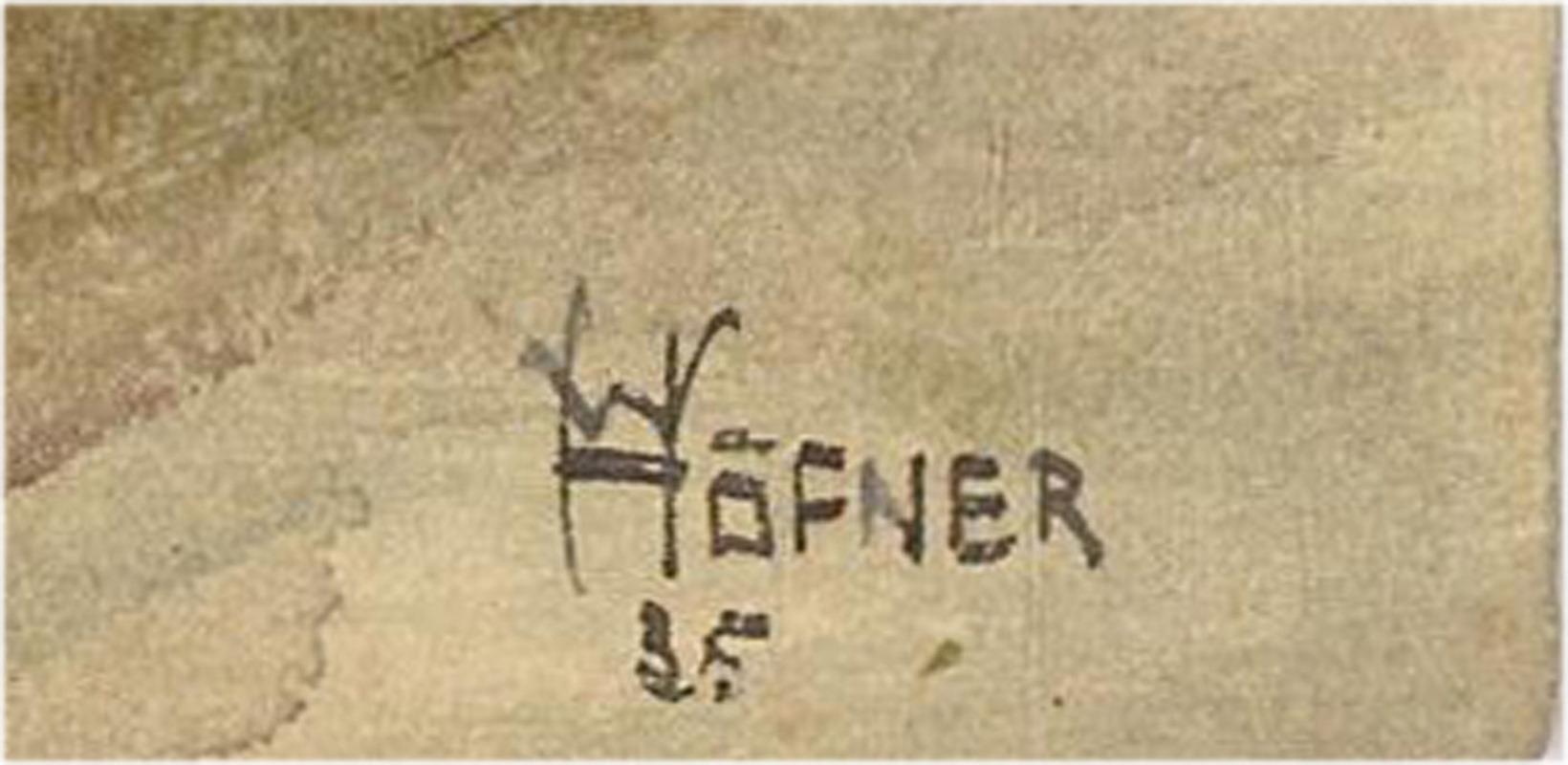 Walter Hoefner (1903-1968) - 1935 Aquarell, Baum in Berglandschaft im Angebot 2