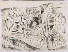 Walter Hoefner (1903-1968) - 1935 Watercolour, Street in Dalmatia