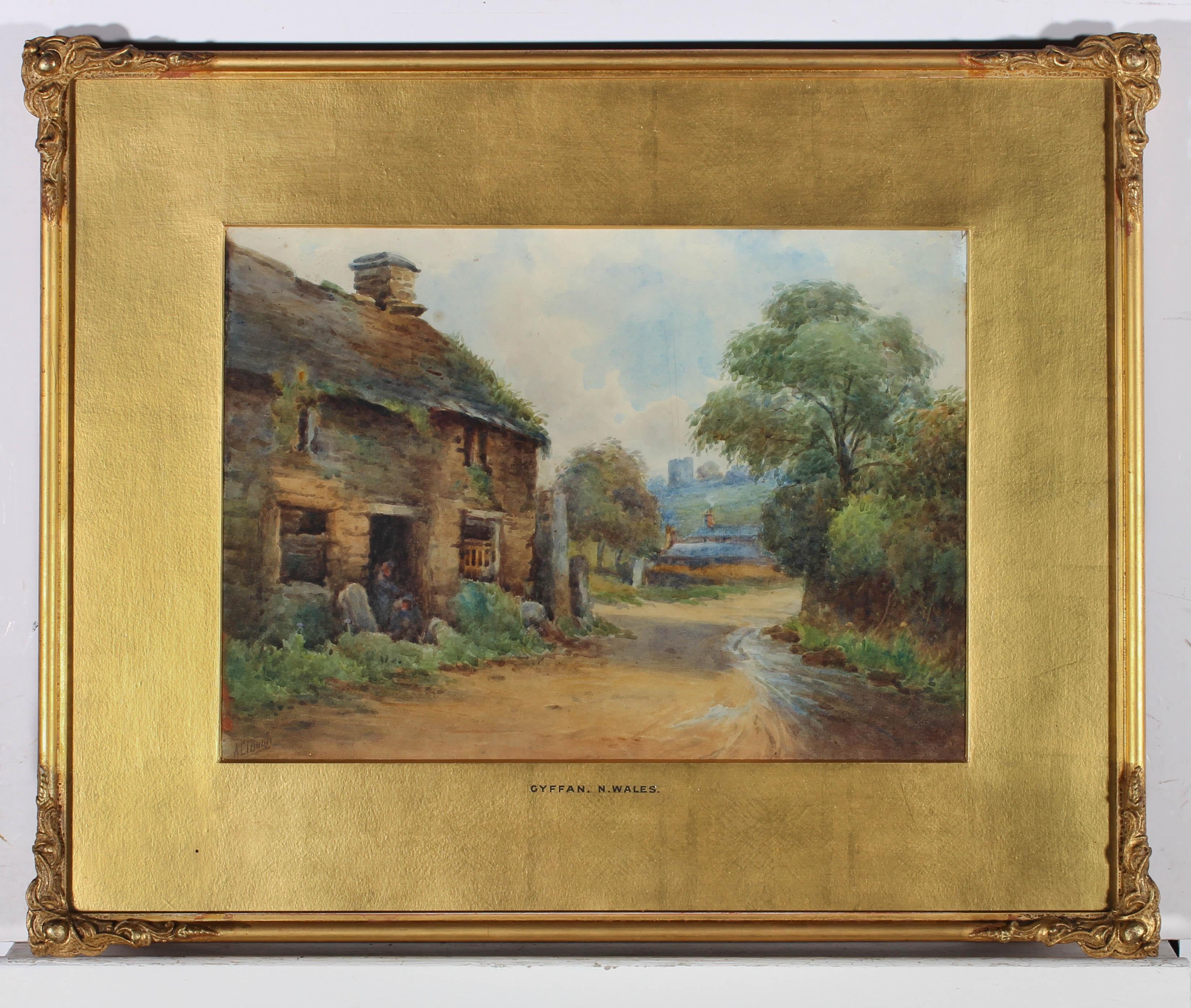 A. C. Tough - Late 19th Century Watercolour, Gryffin, Wales For Sale 1