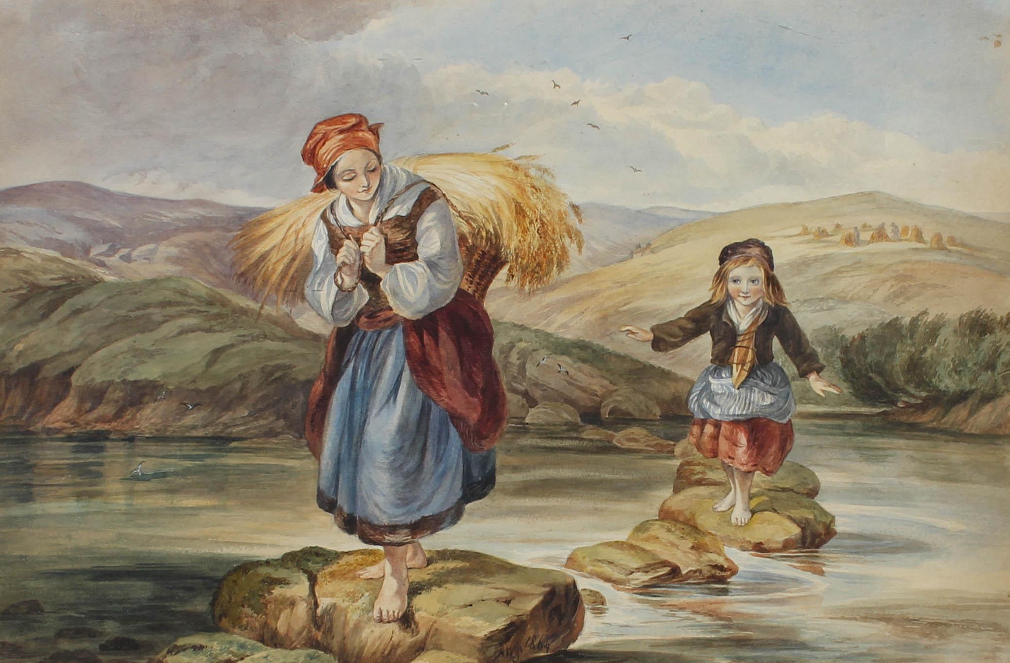 After Joseph John Jenkins (1811-1885) -Late 19th Century Watercolour, Come Along For Sale 1