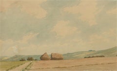 Martin Hardie (1875–1952) - 1946 Watercolour, The South Downs