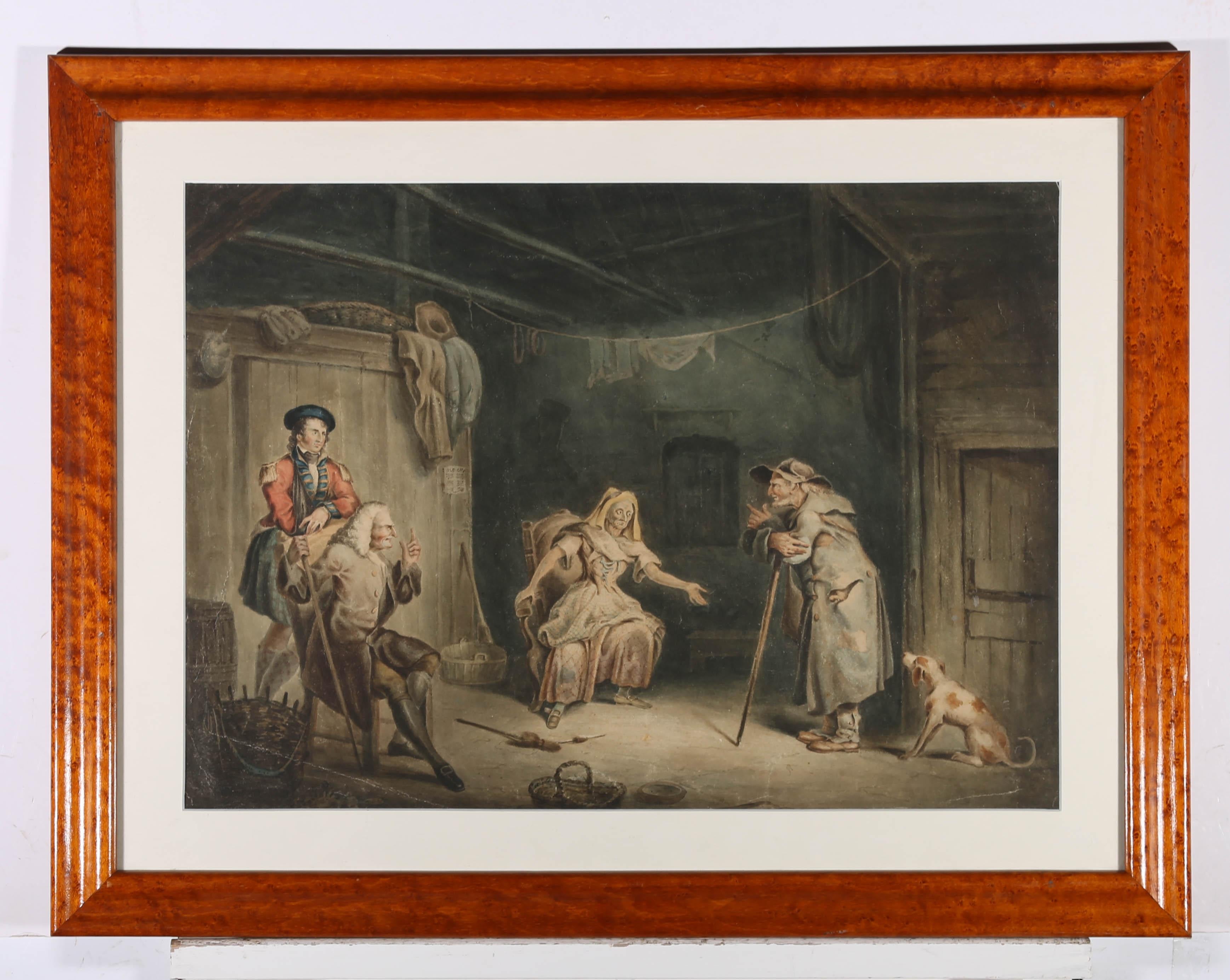 Mid 19th Century Watercolour - The Dispute For Sale 2