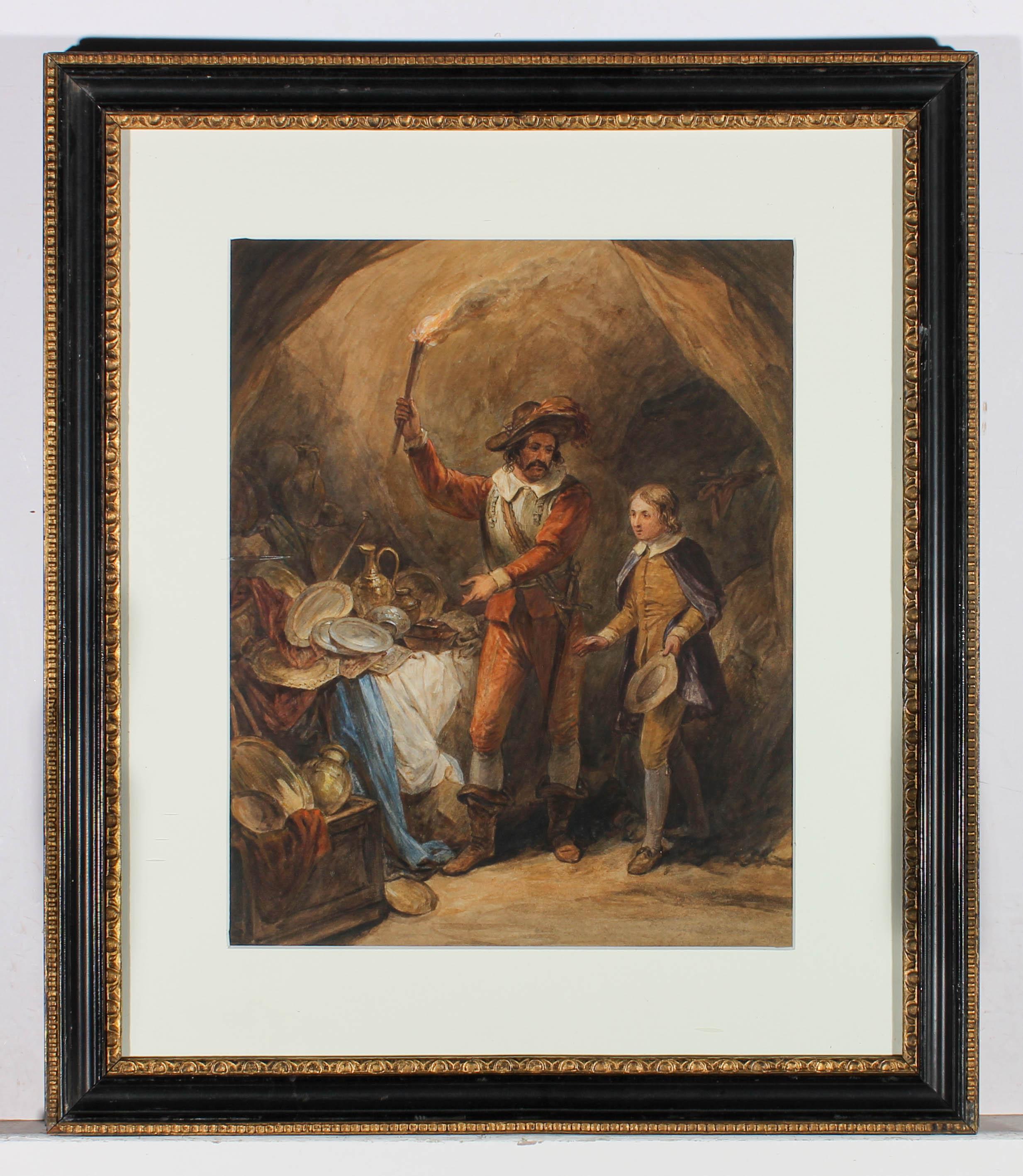 Attrib. John Massey Wright RWS (1777-1866) - Framed Watercolour, Treasure Trove 2