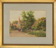 Fred Walmsley - Signed Early 20th Century Watercolour, A Picturesque Village