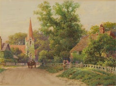 Fred Walmsley - Signed Early 20th Century Watercolour, A Picturesque Village