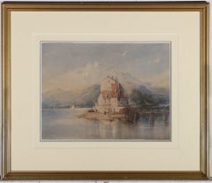 Attribué. Thomas Myles Richardson (1813-1890) - Aquarelle du 19e siècle, sur la moselle