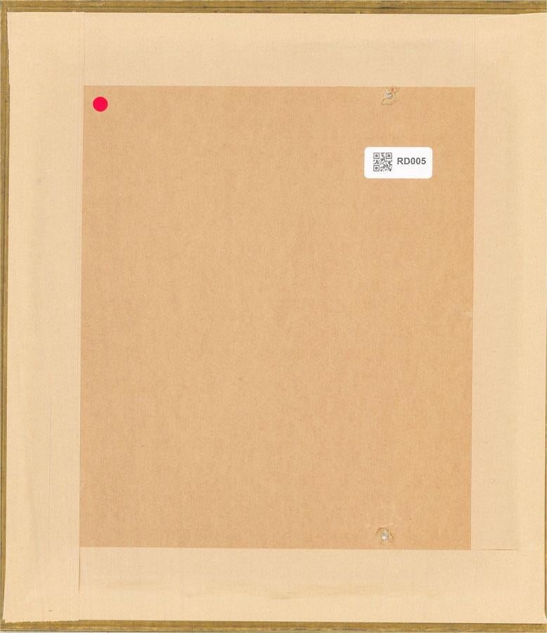 Dina Larot (geb.1942) - 1988 Aquarell, Frau mit Federboa 2