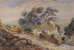 19th Century Watercolour - The Farmstead