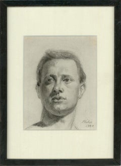 Philip - 1880 Charcoal Drawing, Portrait of a Man