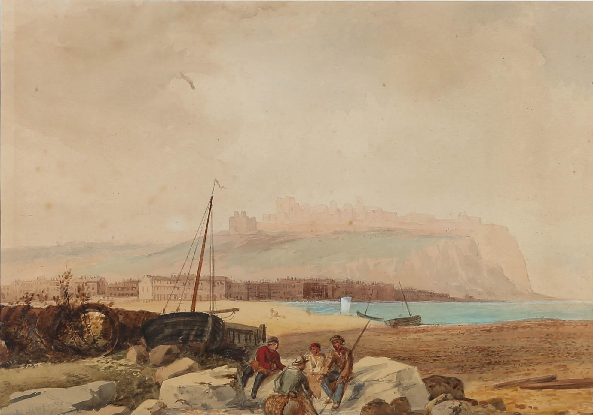 William Henry Harford (1840-1917) - Aquarelle encadrée, Scène de pêcheur en vente 3