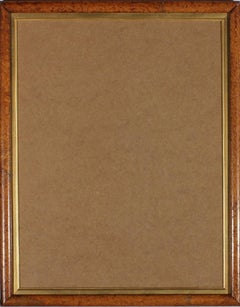 Used Fine Early 20th Century Burr Wood Picture Frame