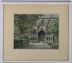 Albert H. Findley (1880-1975) - Acquerello del XX secolo, Cattedrale di Lincoln