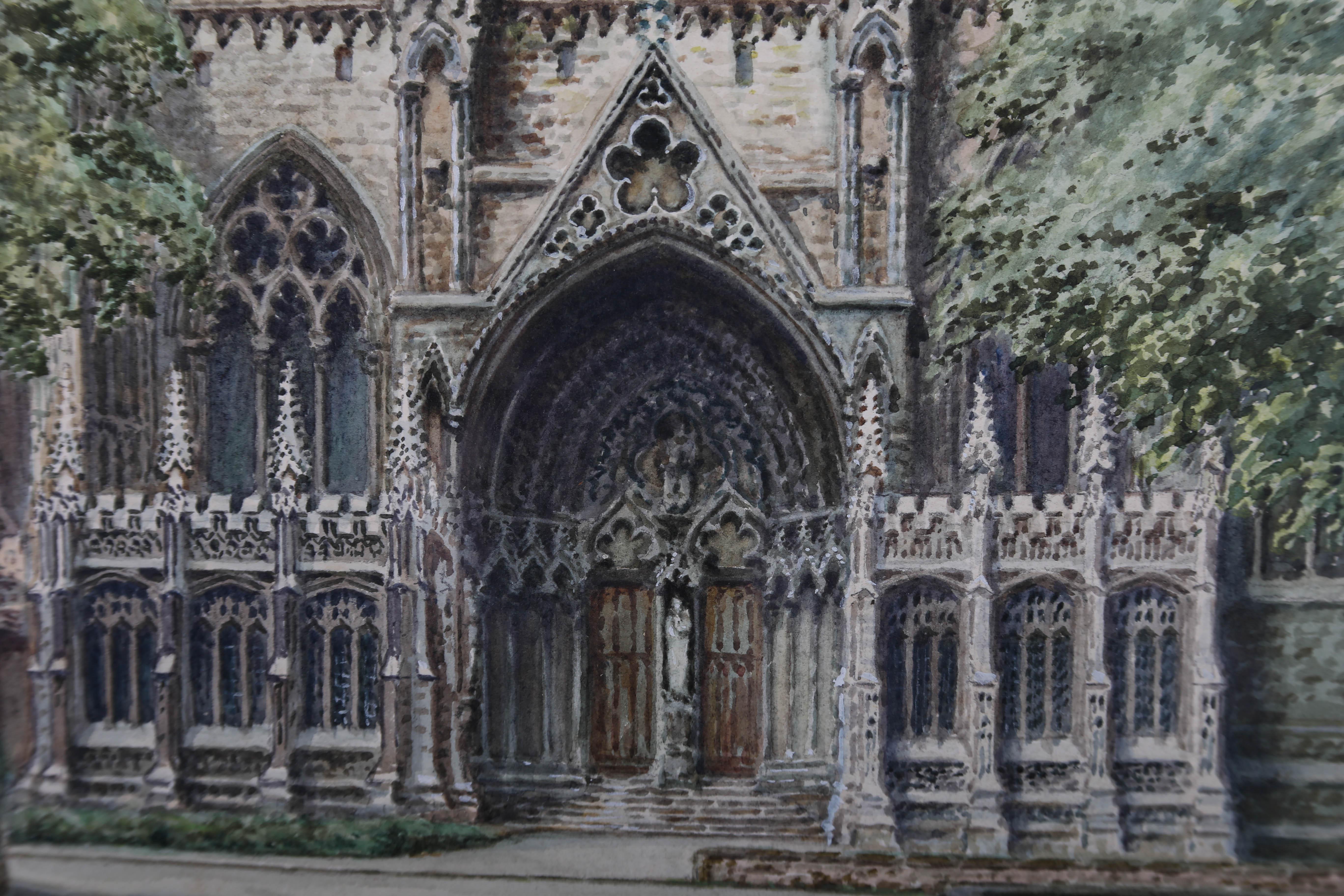 Albert H. Findley (1880-1975) - Acquerello del XX secolo, Cattedrale di Lincoln 4