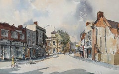 Arthur Sheldon Phillips (1914-2001) - Aquarelle, Scène de rue II
