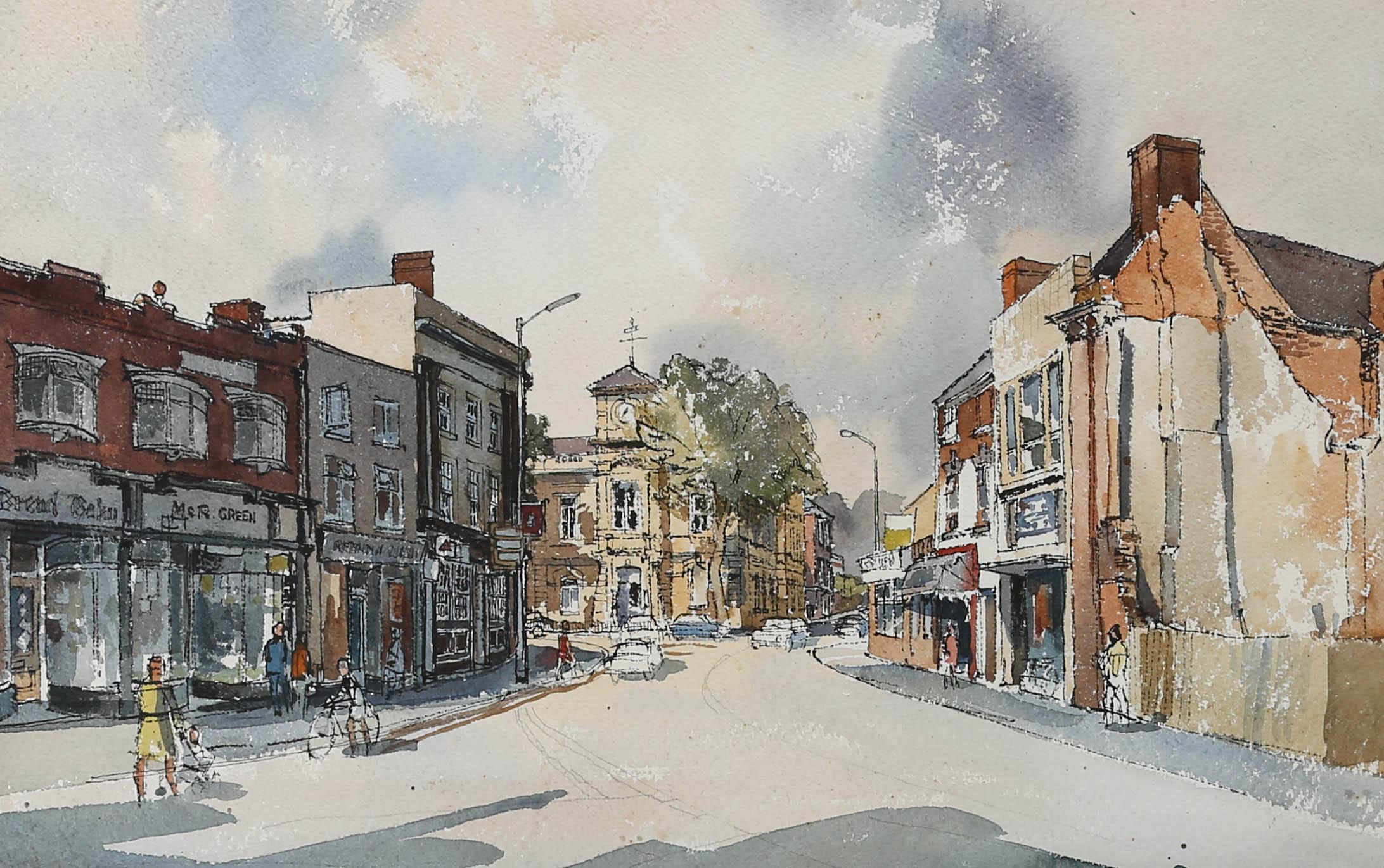 Arthur Sheldon Phillips (1914-2001) - Watercolour, A Street Scene II For Sale 1