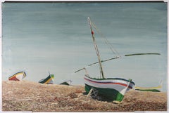 Colin Lloyd – Ölgemälde, Beached Boats, 20. Jahrhundert