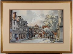 Arthur Sheldon Phillips (1914-2001) - Framed watercolour, A Street Scene