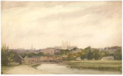 Attrib. Claude Muncaster RWS ROI (1903-1974) - Watercolour, St. Peter Cathedral