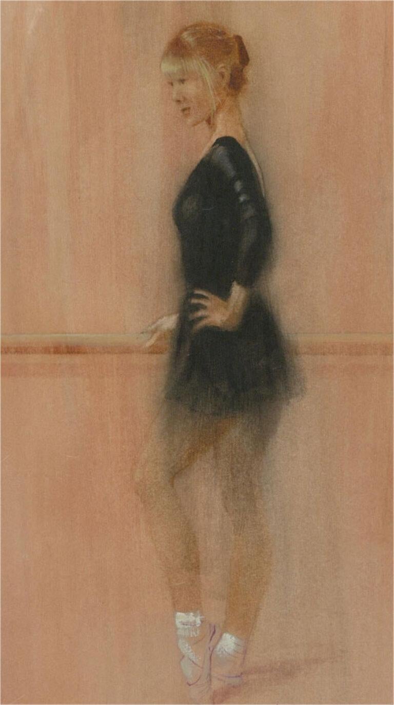 John Scarland (b.1947) - 1991 Gouache, Dancer Standing For Sale 1