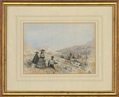 Sir George Reid PPRSA (1841-1913) - Aquarelle de 1955, Sur Ingleborough