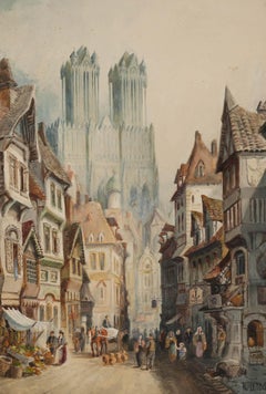 Charles James Keats, RBA - Early 20th Century Watercolour, Notre Dame De Reims