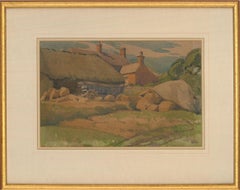 Antique Clarence V. Mackenzie (1889-1949) - Framed Watercolour, The Hay Wagon