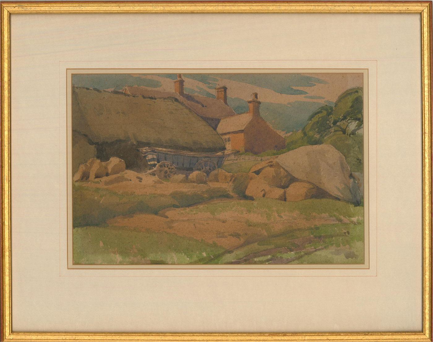 Clarence V. Mackenzie (1889-1949) - Framed Watercolour, The Hay Wagon For Sale 2